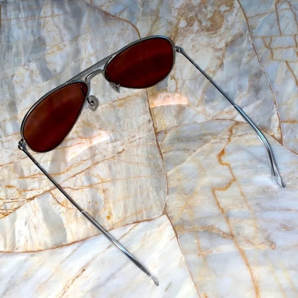 Ray-Ban Aviator‎ 3025 Gold Silver Large 58 Sunglasses